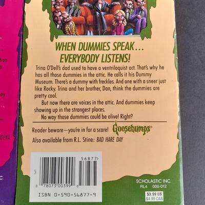 Soft Back Scholastics Goose Bumps Chapter books R.L. Stine