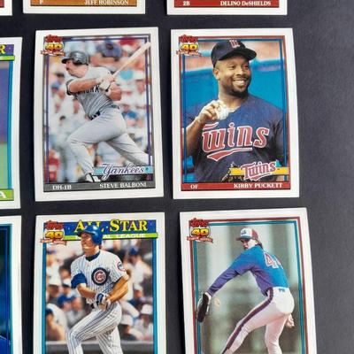 A Large variety of Baseball cards