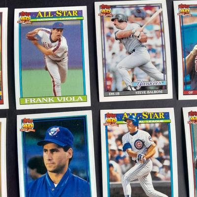 A Large variety of Baseball cards