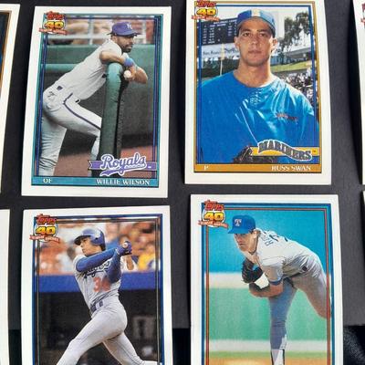 A Large variety of Baseball cards