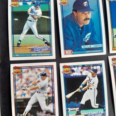 A Large variety of Baseball cards