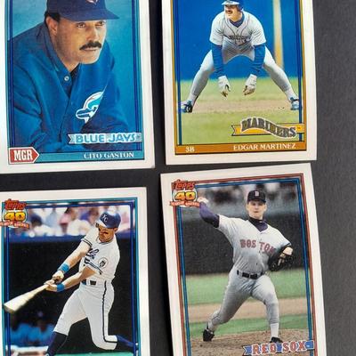A Large variety of Baseball cards