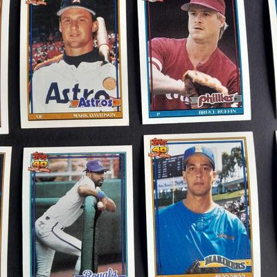 A Large variety of Baseball cards