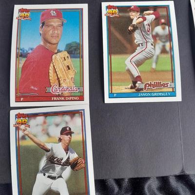 A Large variety of Baseball cards