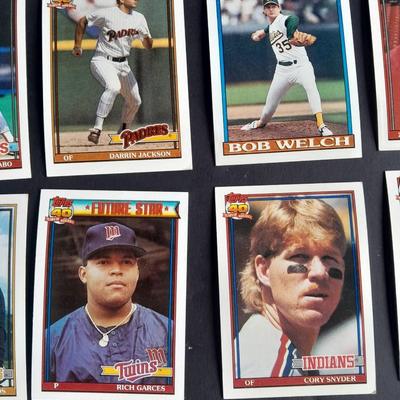 A Large variety of Baseball cards