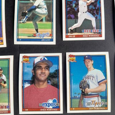 A Large variety of Baseball cards