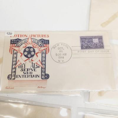 7 - 1944 MIXED THEME 1ST DAY STAMPS