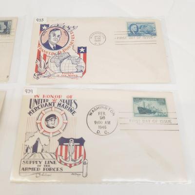8 - 1940 & 1946 MIXED THEME 1ST DAY STAMPS