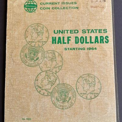 Coin Collection United States Half Dollars starting at 1964 Many coins present, some missing