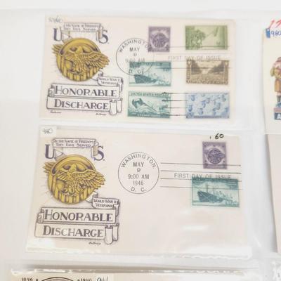 8 - 1946 MIXED THEME 1ST DAY STAMPS
