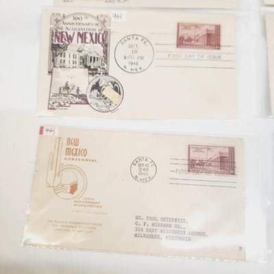 8 - 1946 MIXED THEME 1ST DAY STAMPS