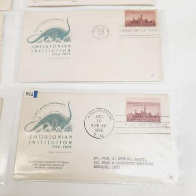 8 - 1946 MIXED THEME 1ST DAY STAMPS
