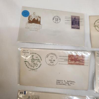 6 - 1940 MIXED THEME 1ST DAY STAMPS