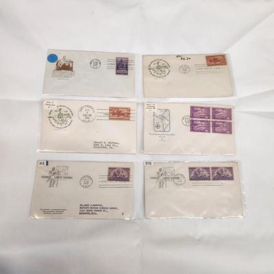 6 - 1940 MIXED THEME 1ST DAY STAMPS