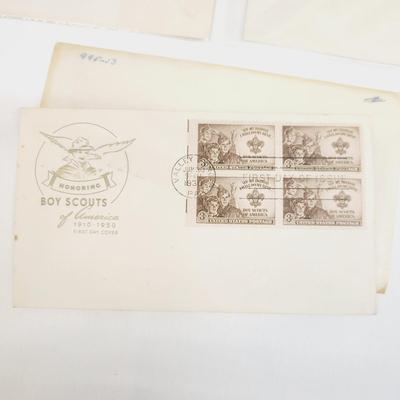 1938 & 2 1939 MIXED THEM 1ST DAY STAMPS