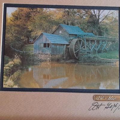 Two Framed and Signed pictures Mabry Mill and Barn thru the corn HAND SIGNED and NUMBERED!