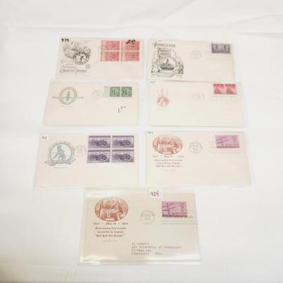 4/ 1943 & 3/ 1944 MIXED THEME 1ST DAY STAMPS