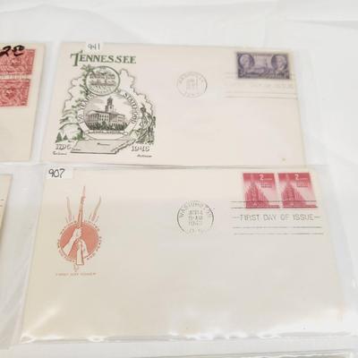 4/ 1943 & 3/ 1944 MIXED THEME 1ST DAY STAMPS