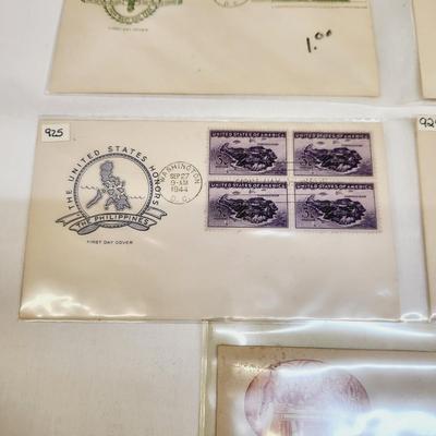 4/ 1943 & 3/ 1944 MIXED THEME 1ST DAY STAMPS