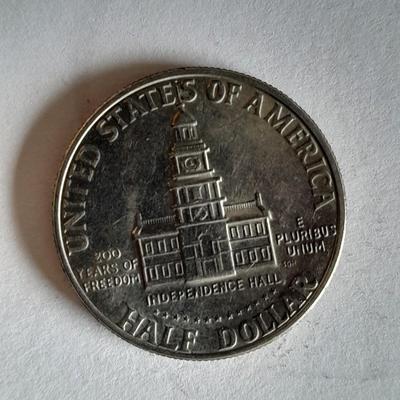 1776-1976  Kennedy Bicentennial Half Dollar # 1