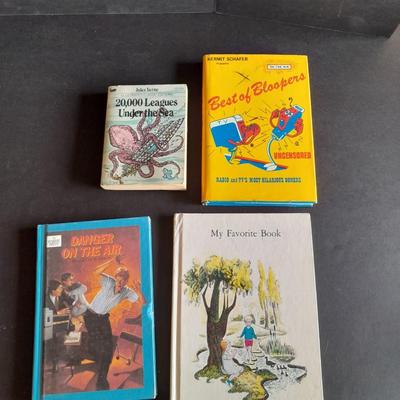 Vintage Books, 20,000 leagues under the sea, Best of Bloopers, My favorite book, and Hardy Boys