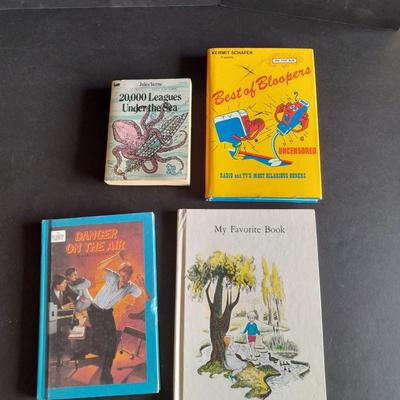 Vintage Books, 20,000 leagues under the sea, Best of Bloopers, My favorite book, and Hardy Boys