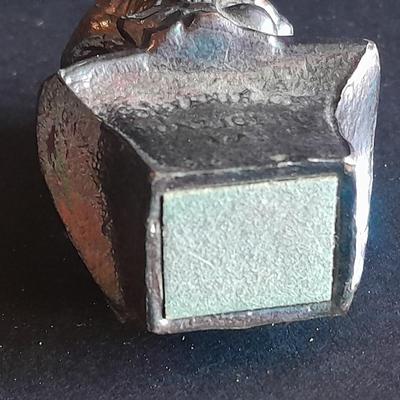 Small trinket and treasures, Ring boxes, Jefferson bust, and girl figure