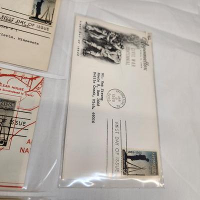 11 - 1965 - CIVIL WAR CENTENNIAL 1ST DAY STAMPS