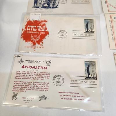 11 - 1965 - CIVIL WAR CENTENNIAL 1ST DAY STAMPS