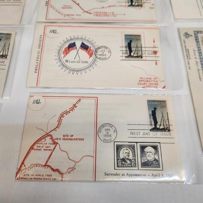 11 - 1965 - CIVIL WAR CENTENNIAL 1ST DAY STAMPS