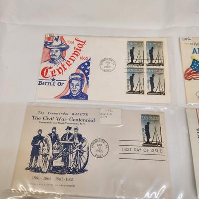 11 - 1965 - CIVIL WAR CENTENNIAL 1ST DAY STAMPS