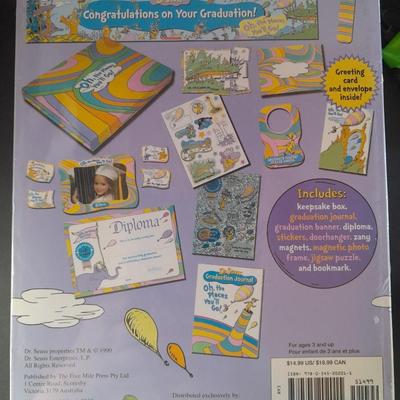 Congratulations Class of 2023!! Dr. Seuss Happy Graduation Gift set, Oh, the Places you'll go!!