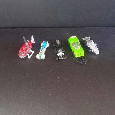 Matchbox Helicopter, Mattel, and Hot wheel toy cars