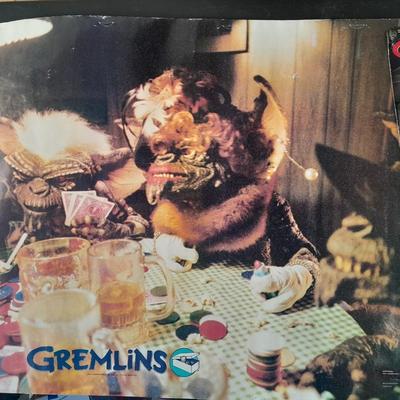 1984 TM & Warner Bros. Starmakers #2185 Gremlins Poster and Gremlins Billy Peltzer action figure