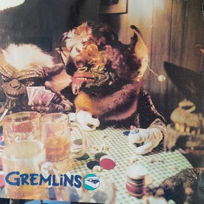 1984 TM & Warner Bros. Starmakers #2185 Gremlins Poster and Gremlins Billy Peltzer action figure