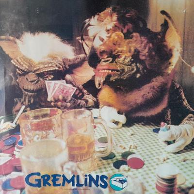1984 TM & Warner Bros. Starmakers #2185 Gremlins Poster and Gremlins Billy Peltzer action figure