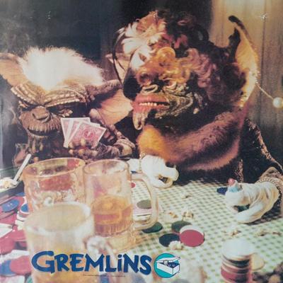 1984 TM & Warner Bros. Starmakers #2185 Gremlins Poster and Gremlins Billy Peltzer action figure