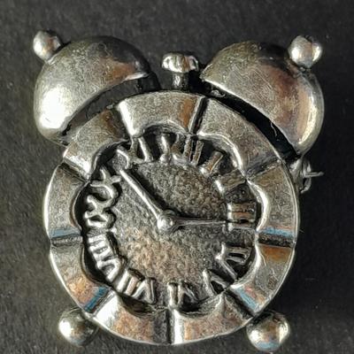 Mickey mouse Walt Disney Pin with Tinkerbell, small clock pin, and a small metal picture frame