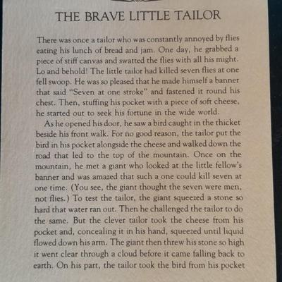 The Brave Little Taylor plate with story, and an Avon 10th Anniversary Plate in Box with paperwork
