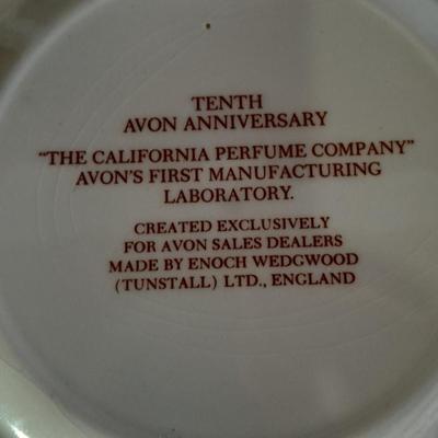 The Brave Little Taylor plate with story, and an Avon 10th Anniversary Plate in Box with paperwork