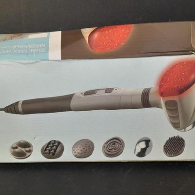 Hometics Dual Max Handheld Massager with Heat, in Original Box.