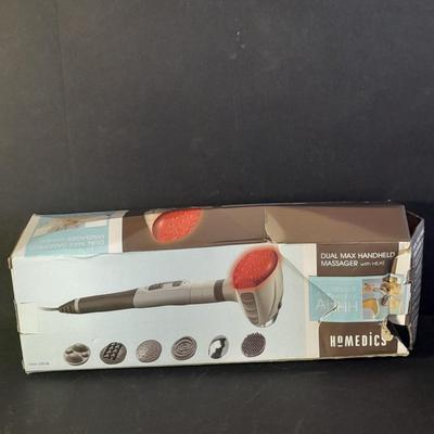 Hometics Dual Max Handheld Massager with Heat, in Original Box.