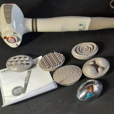 Hometics Dual Max Handheld Massager with Heat, in Original Box.