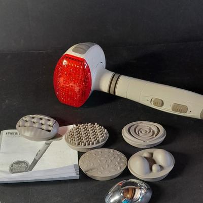 Hometics Dual Max Handheld Massager with Heat, in Original Box.