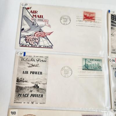 8 - 1947 MIXED THEME 1ST DAY STAMPS