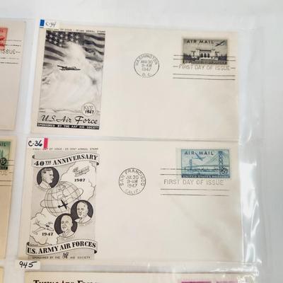 8 - 1947 MIXED THEME 1ST DAY STAMPS