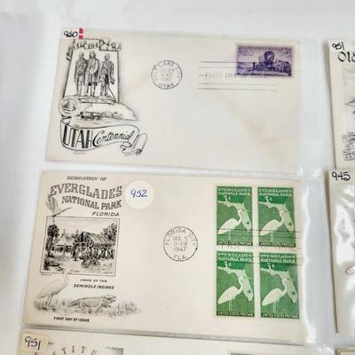 8 - 1947 MIXED THEME 1ST DAYS STAMPS