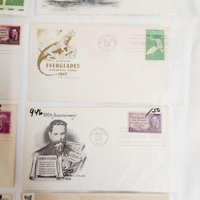 10 - 1947 MIXED THEME 1ST DAY STAMPS