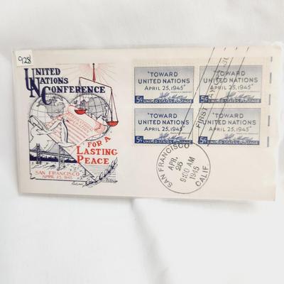 5 - 1945 MILITARY & UN THEMED 1ST DAY STAMPS