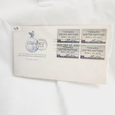 6 - 1945 MIXED THEMED 1ST DAY STAMPS